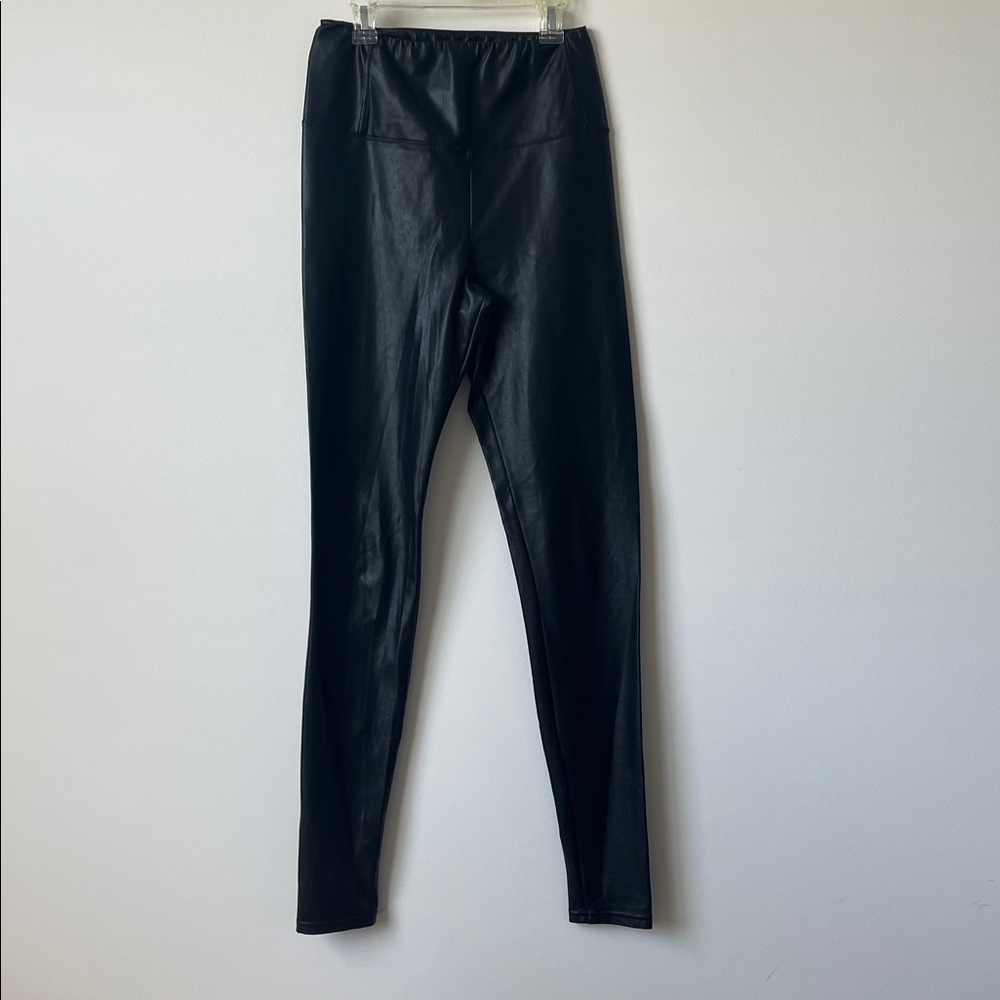 Aritzia Wilfred Free Daria Faux Leather Pants Black Size M High Rise Leggings